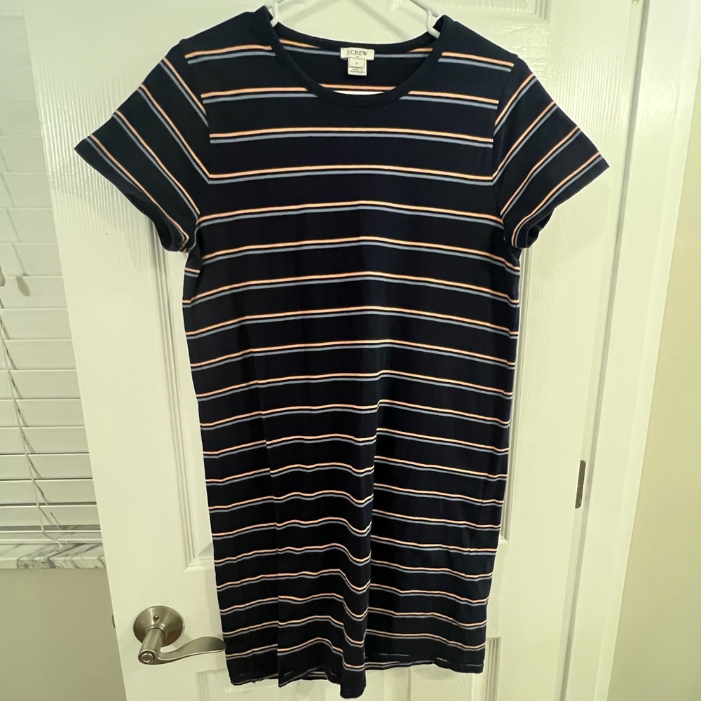 J. Crew Factory Stripe T-Shirt Dress